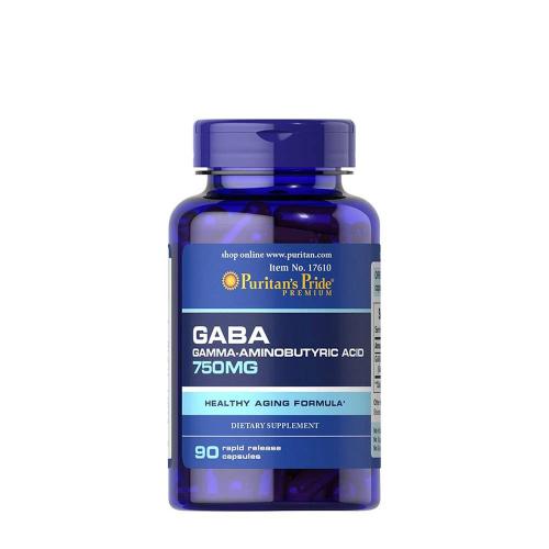 Puritan's Pride GABA (Gamma Aminobutyric Acid) 750 mg (90 Kapsułka)