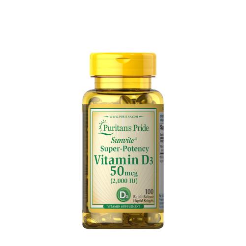 Puritan's Pride Vitamin D3 2000 IU (100 Kapsułka miękka)