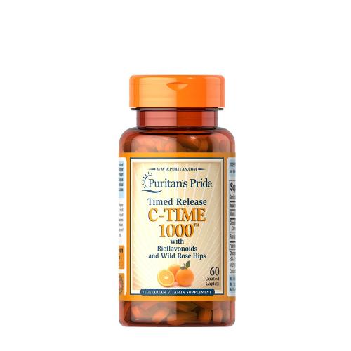 Puritan's Pride Vitamin C-1000 mg with Rose Hips Timed Release (60 Kapsułka)