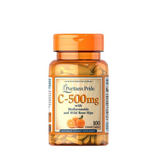 Puritan's Pride Vitamin C-500 mg with Bioflavonoids & Rose Hips (100 Kapsułka)