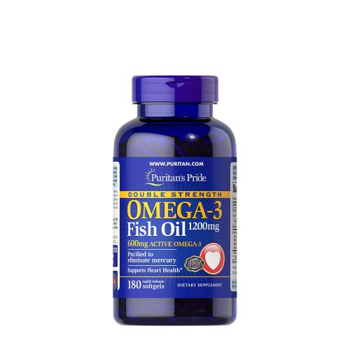 Puritan's Pride Double Strength Omega-3 Fish Oil 1200 mg (180 Kapsułka miękka)