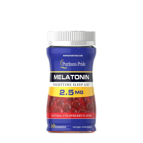 Puritan's Pride Melatonin Gummy 2.5 mg (60 Żelka, Truskawka)