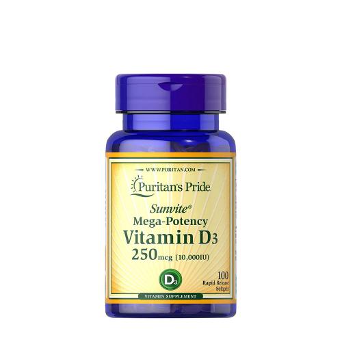 Puritan's Pride Vitamin D3 10,000 IU (100 Kapsułka miękka)