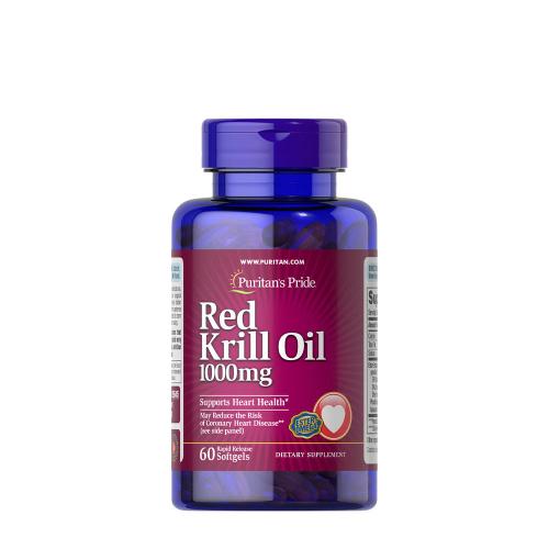 Puritan's Pride Red Krill Oil 1000 mg (170 mg Active Omega-3) (60 Kapsułka miękka)