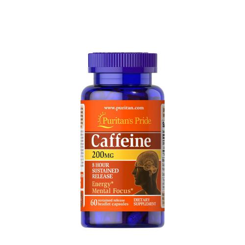 Puritan's Pride Caffeine 200 mg 8-Hour Sustained Release (60 Kapsułka)