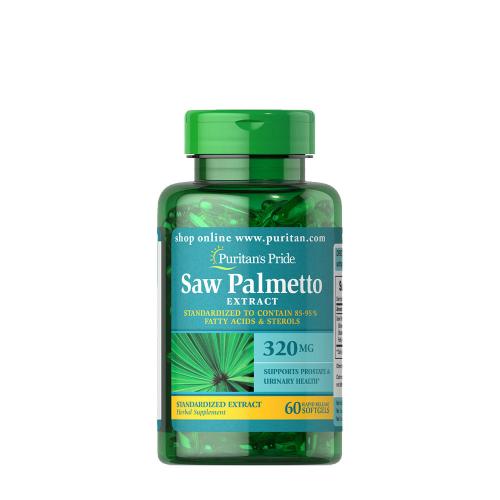 Puritan's Pride Saw Palmetto Standardized Extract 320 mg (60 Kapsułka miękka)