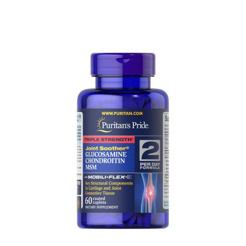 Puritan's Pride Triple Strength Glucosamine, Chondroitin & MSM Joint Soother® (60 Kapsułka)
