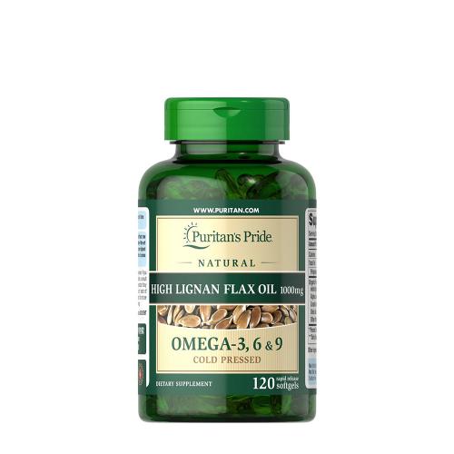 Puritan's Pride Natural Flax Oil 1000 mg (120 Kapsułka miękka)