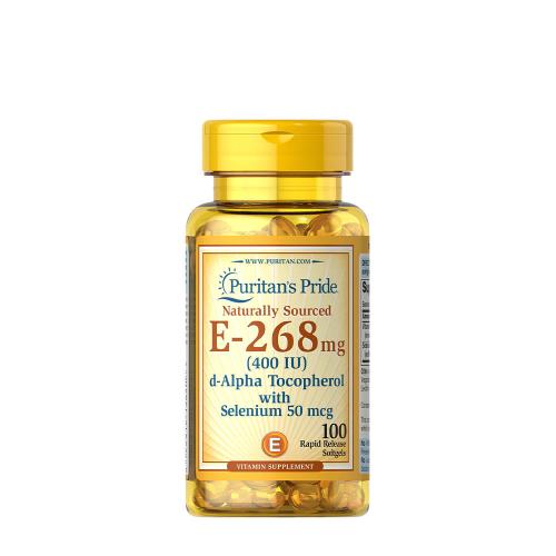 Puritan's Pride Vitamin E-with Selenium 400 IU Natural (100 Kapsułka miękka)