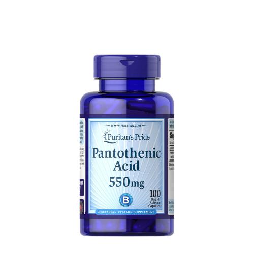 Puritan's Pride Pantothenic Acid 550 mg Rapid Release (100 Kapsułka)