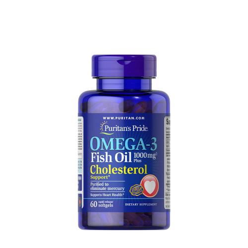 Puritan's Pride Omega-3 Fish Oil Plus Cholesterol Support (60 Kapsułka miękka)