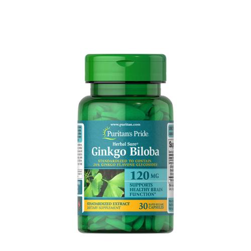 Puritan's Pride Ginkgo Biloba Standardized Extract 120 mg (30 Kapsułka)