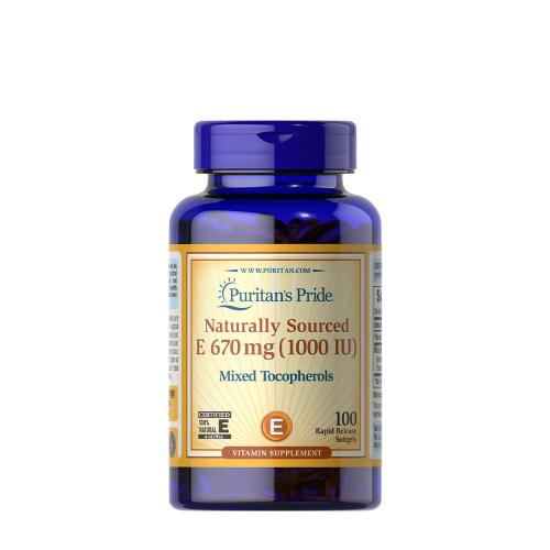 Puritan's Pride Vitamin E-1000 IU Mixed Tocopherols Natural (100 Kapsułka miękka)