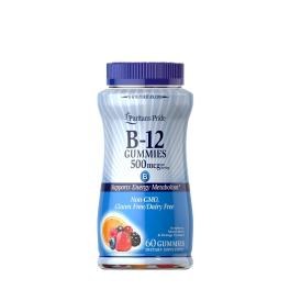   Puritan's Pride Vitamin B12 Gummies 500 mcg (60 Żelka, Malina, owoce leśne i pomarańcza)
