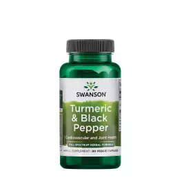 Swanson Turmeric & Black Pepper (60 Kapsułka)