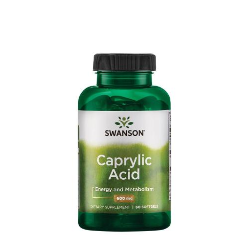 Swanson Caprylic Acid 600 MG (60 Kapsułka miękka)