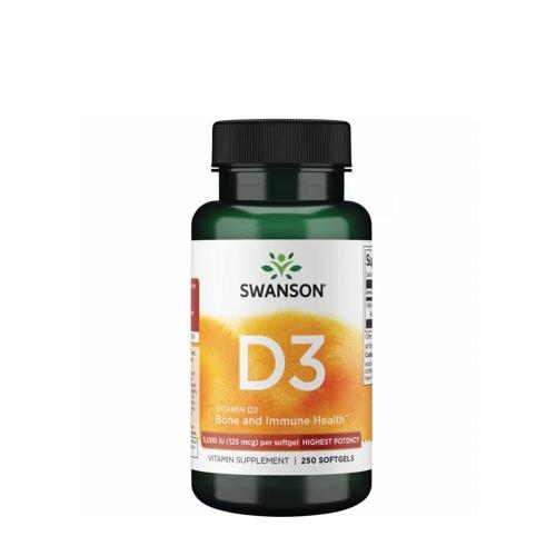 Swanson Vitamin D3 (250 Kapsułka miękka)