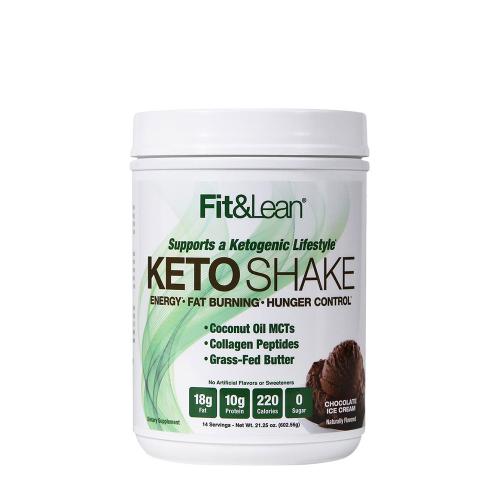 Fit & Lean Keto Shake (602 g, Lody czekoladowe)