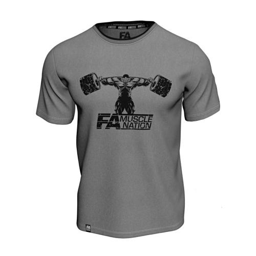 FA - Fitness Authority T-Shirt Double Neck (Size: S) (S, Szary)