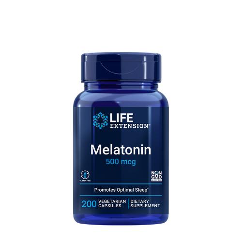 Life Extension Melatonin 500 mcg (200 Kapsułka roślinna)