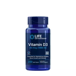   Life Extension Vitamin D3 25 mcg (1000 IU) (250 Kapsułka miękka)