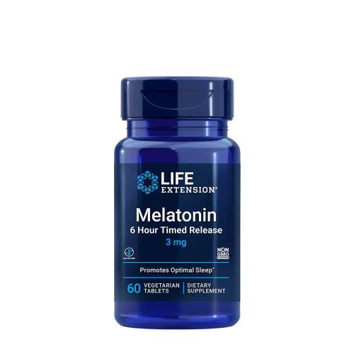 Life Extension Melatonin 6 Hour Timed Release (3 mg) (60 Veg Tabletka)