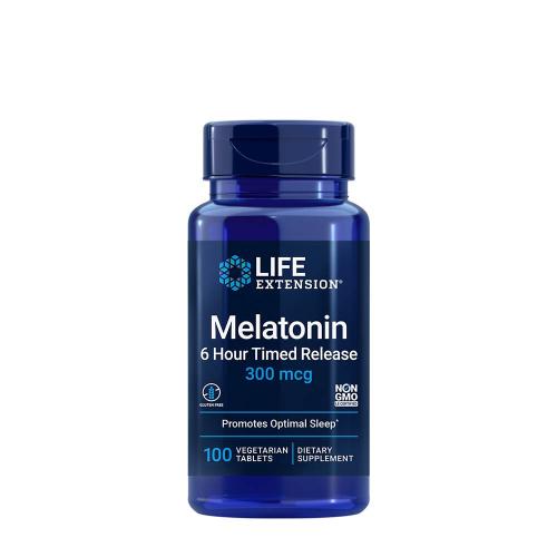 Life Extension Melatonin 6 Hour Timed Release (300 mcg) (100 Veg Tabletka)