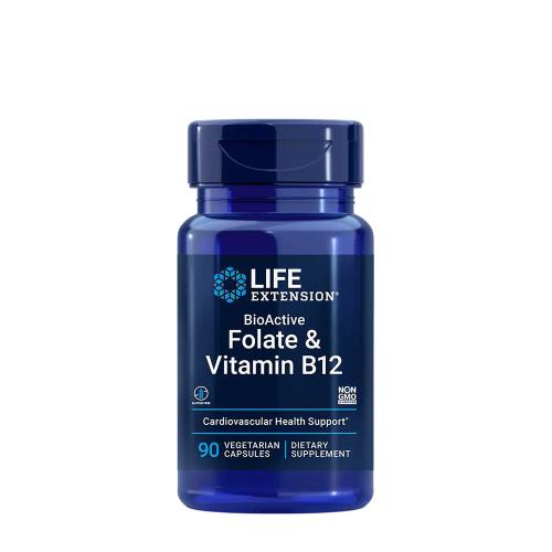 Life Extension BioActive Folate & Vitamin B12 (90 Kapsułka roślinna)