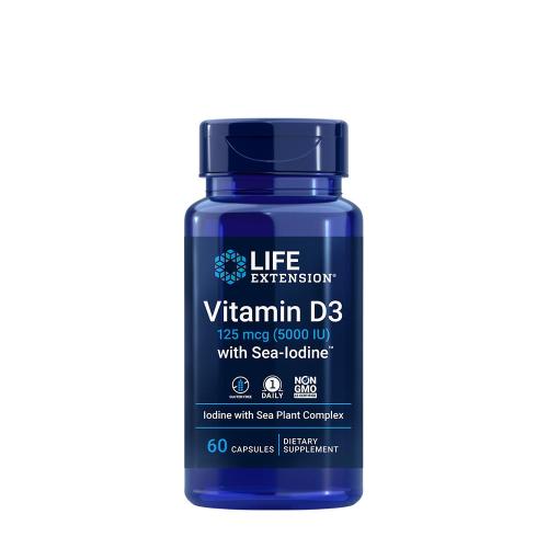 Life Extension Vitamin D3 with Sea-Iodine™ (60 Kapsułka)