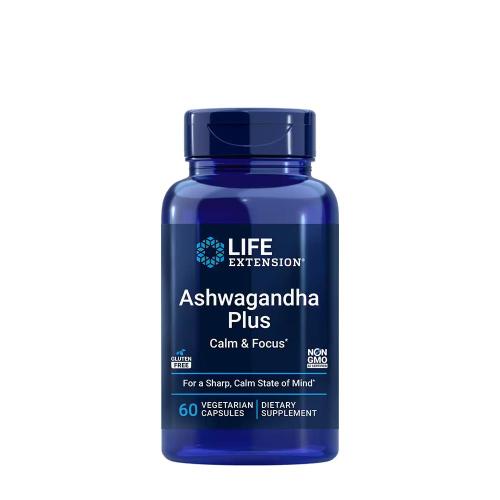 Life Extension Ashwagandha Plus Calm & Focus (60 Kapsułka roślinna)