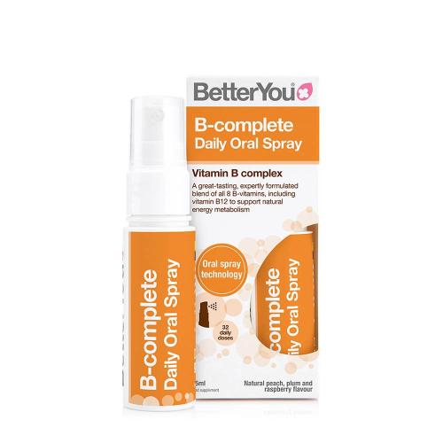 BetterYou B-Complete Oral Spray (25 ml, Naturalna brzoskwinia, śliwka i malina)