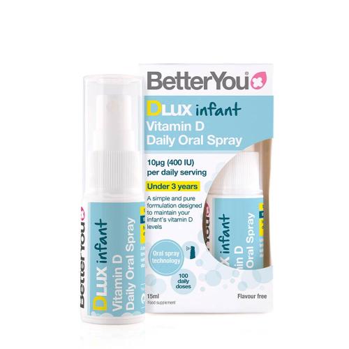 BetterYou Dlux Infant Daily Vitamin D Oral Spray  (15 ml, Bez smaku)