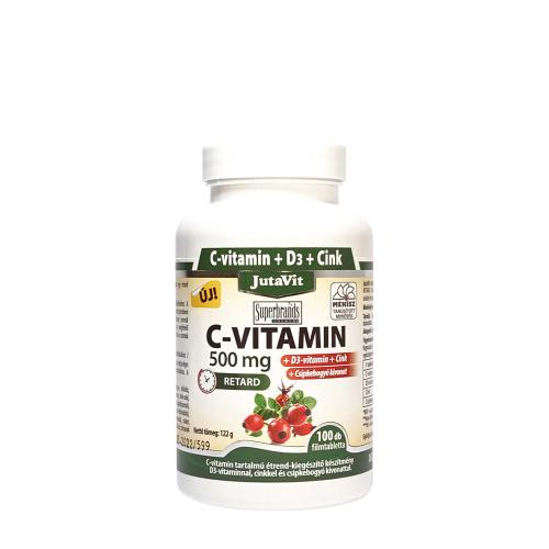 JutaVit Vitamin C 500 mg + D3 + Zinc tablet (100 Tabletka)