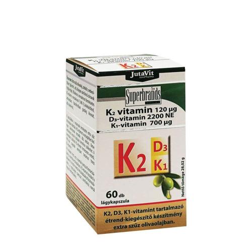 JutaVit Vitamin K2+D3+K1 (60 Kapsułka miękka)