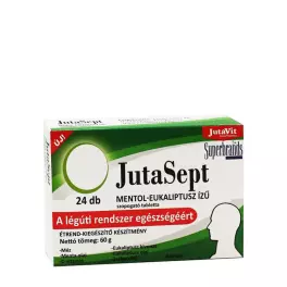 JutaVit JutaSept Lozenges (24 pastylek, Mentol–Eukaliptus)