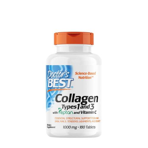 Doctor's Best Collagen Types 1 and 3 + Vitamin C 1000 mg (180 Tabletka)