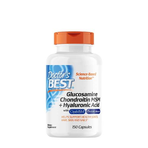 Doctor's Best Glucosamine Chondroitin MSM + Hyaluronic Acid (150 Kapsułka)