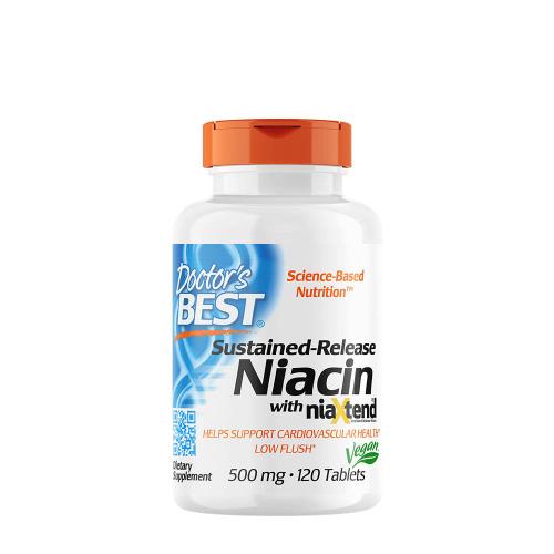 Doctor's Best Time-Release Niacin with Niaxtend 500 mg (120 Tabletka)