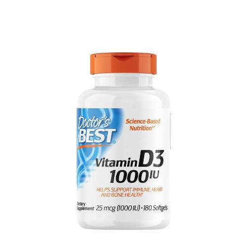 Doctor's Best Vitamin D3 1000 IU (180 Kapsułka miękka)