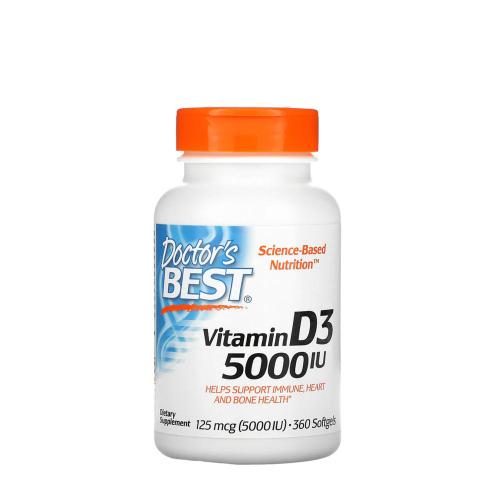 Doctor's Best Vitamin D3 5000 IU (360 Kapsułka miękka)