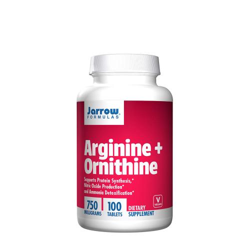Jarrow Formulas Arginine + Ornithine 750 mg (100 Tabletka)