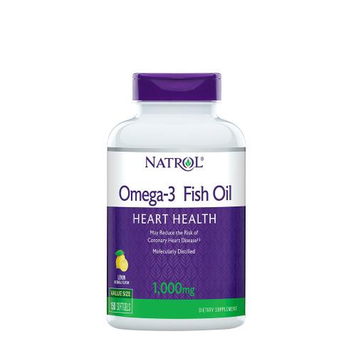 Natrol Omega-3 Fish Oil 1000 mg (150 Kapsułka miękka, Naturalna cytryna)