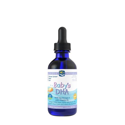 Nordic Naturals Baby's Dha With Vitamin D3 1050 mg (60 ml, Bez smaku)