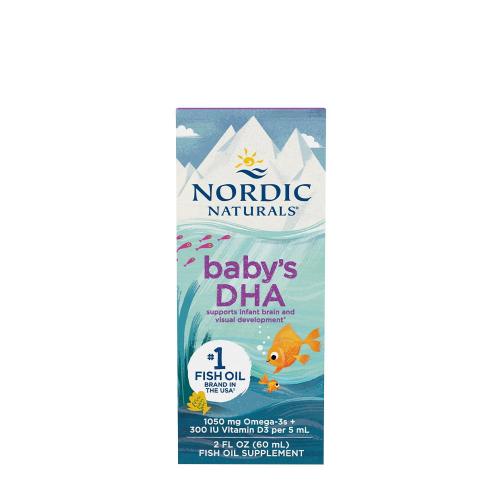 Nordic Naturals Baby's Dha With Vitamin D3 1050 mg (60 ml, Bez smaku)