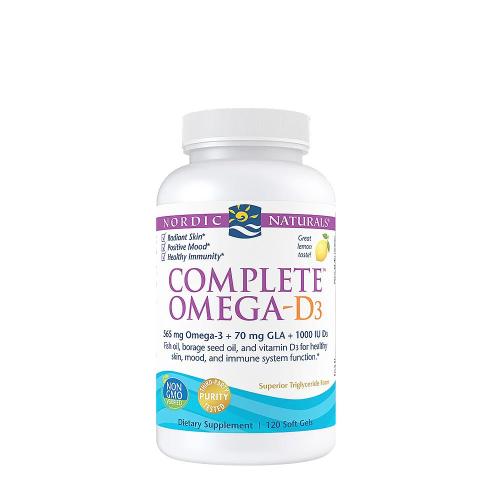 Nordic Naturals Complete Omega-D3 (120 Kapsułka miękka, Cytrynowy)