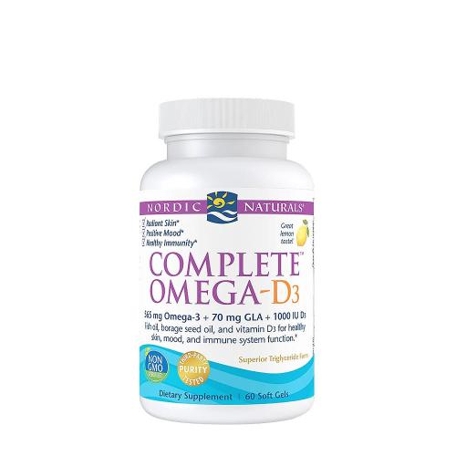 Nordic Naturals Complete Omega-D3 (60 Kapsułka miękka, Cytrynowy)