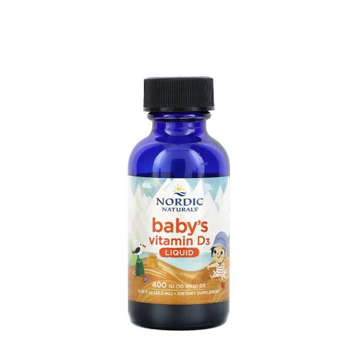Nordic Naturals Witamina D3 dla niemowląt 400 j.m - Baby's Vitamin D3 400 IU (22.5 ml)