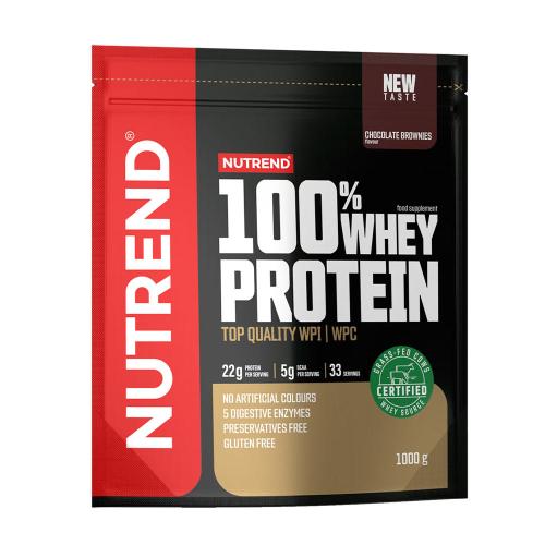 Nutrend 100% Whey Protein (1000 g, Brownie czekoladowe)