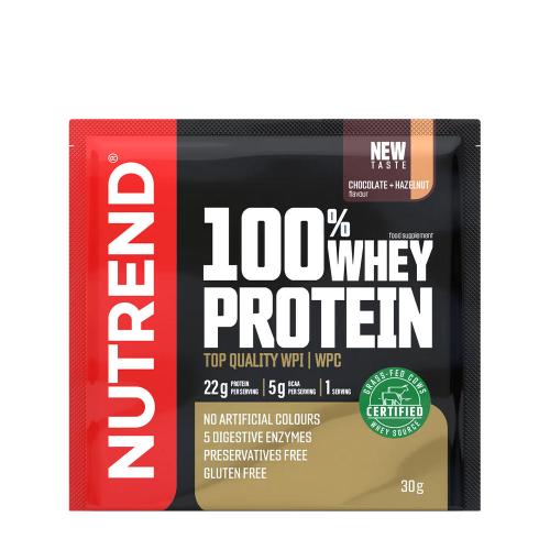 Nutrend 100% Whey Protein (30 g, Czekolada z orzechami laskowymi)