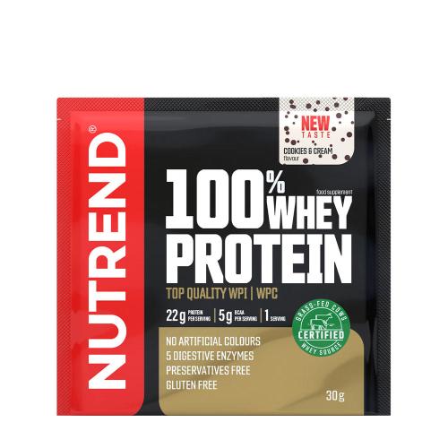 Nutrend 100% Whey Protein (30 g, Czekoladowe ciastka z kremem )
